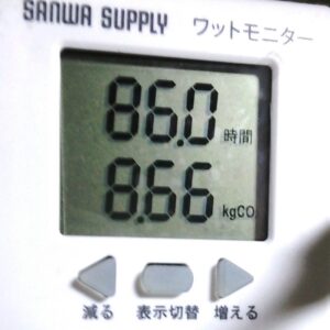 上段:総利用時間 下段:総CO2排出量